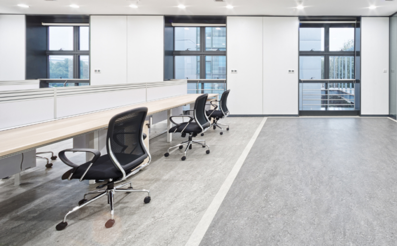 Empty office and office chairs