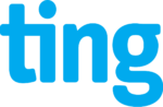 light blue Ting Internet logo