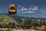 Chino Hills Logo with Green Landscape